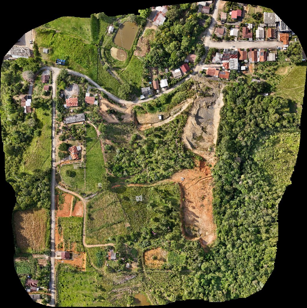 Drone map of Fábrica cadeiras de palha batista METALSASSE ESTRUTURAS METÁLICAS in Bela Alianca Aerial drone map in Rio do Sul, Sc, BR