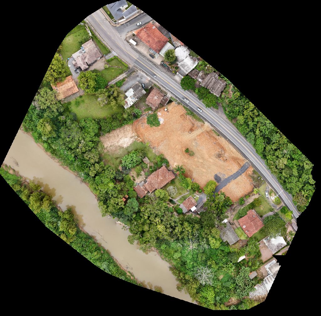 Drone map of Borracharia Nauticar in Laranjeiras Aerial drone map in Rio do Sul, Sc, BR