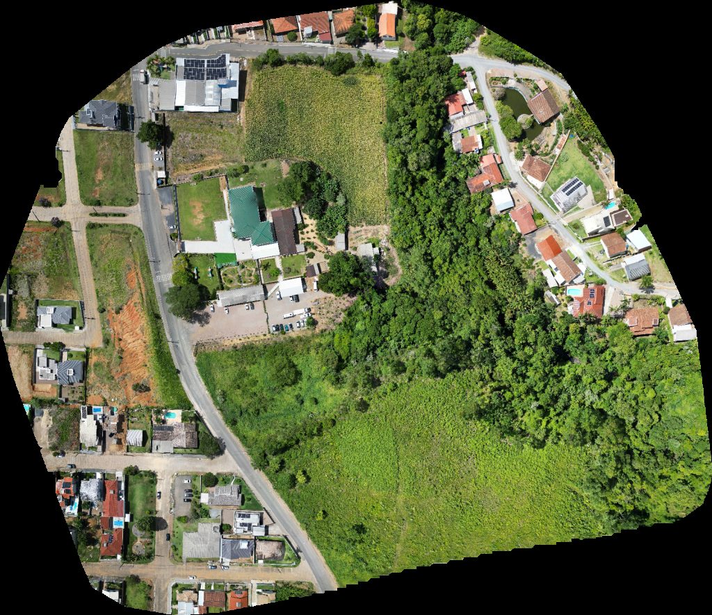 Drone map of Instituto Lar da Menina CEI Pinguinho de Gente in Taboão Aerial drone map in Rio do Sul, Sc, BR