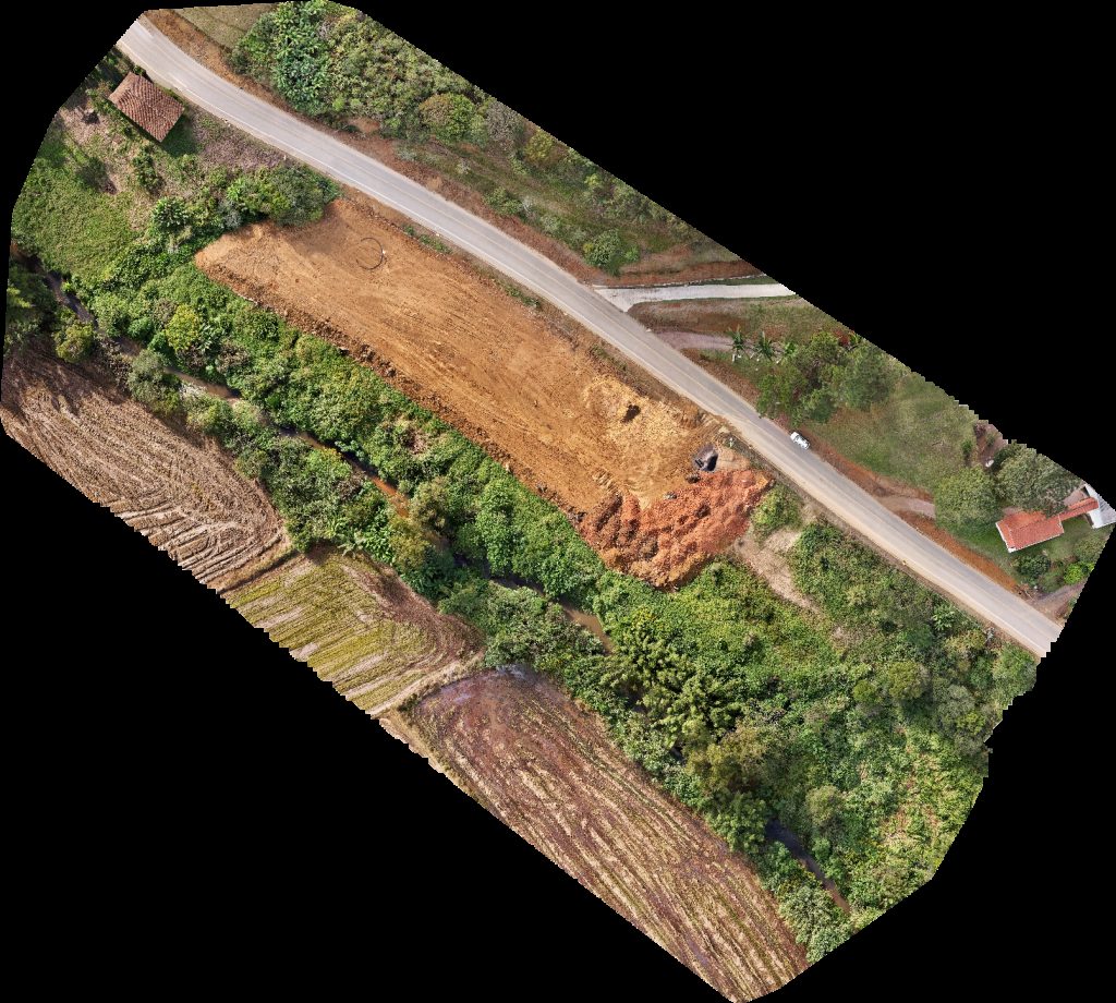 Drone map of profdriele Batata POP in Valada Itoupava Aerial drone map in Rio do Sul, Sc, BR