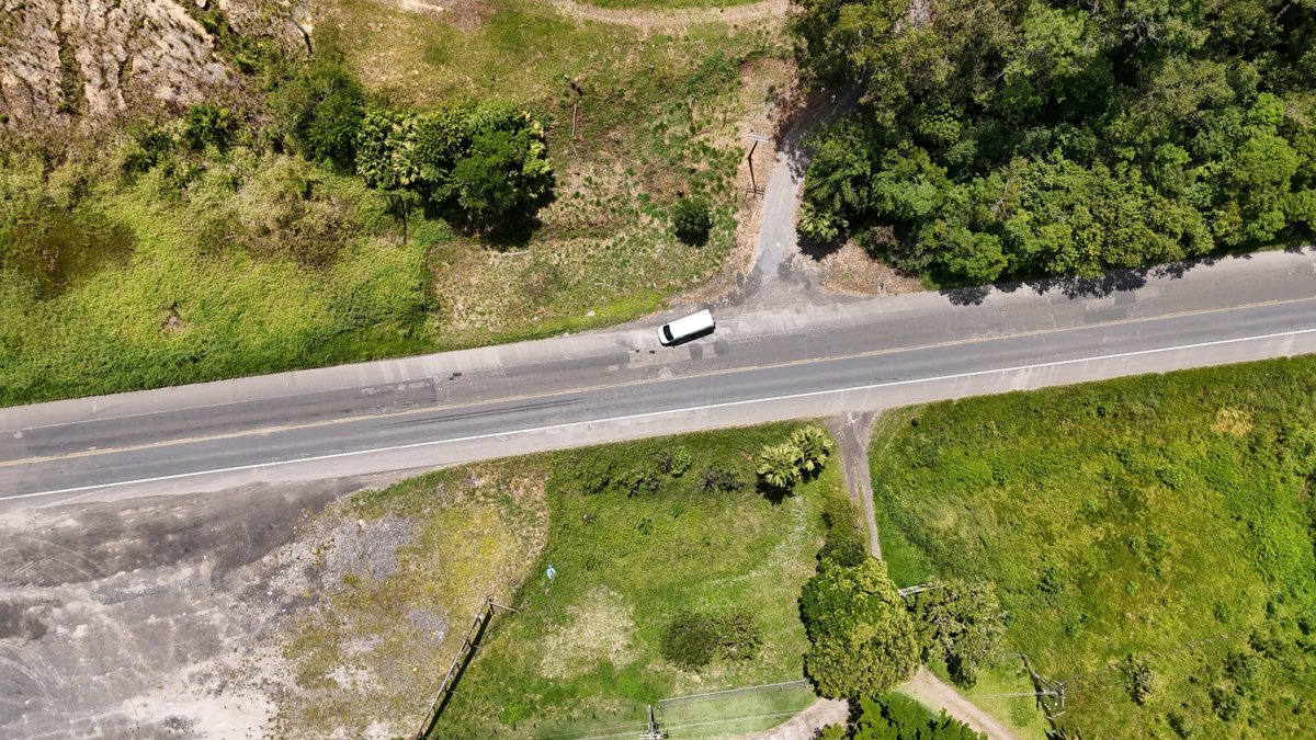 Drone 3d model of Vs mecanica pesada Vasos Gardem in a lenha churrascaria Aerial drone 3d model in Trombudo Central, Sc, BR
