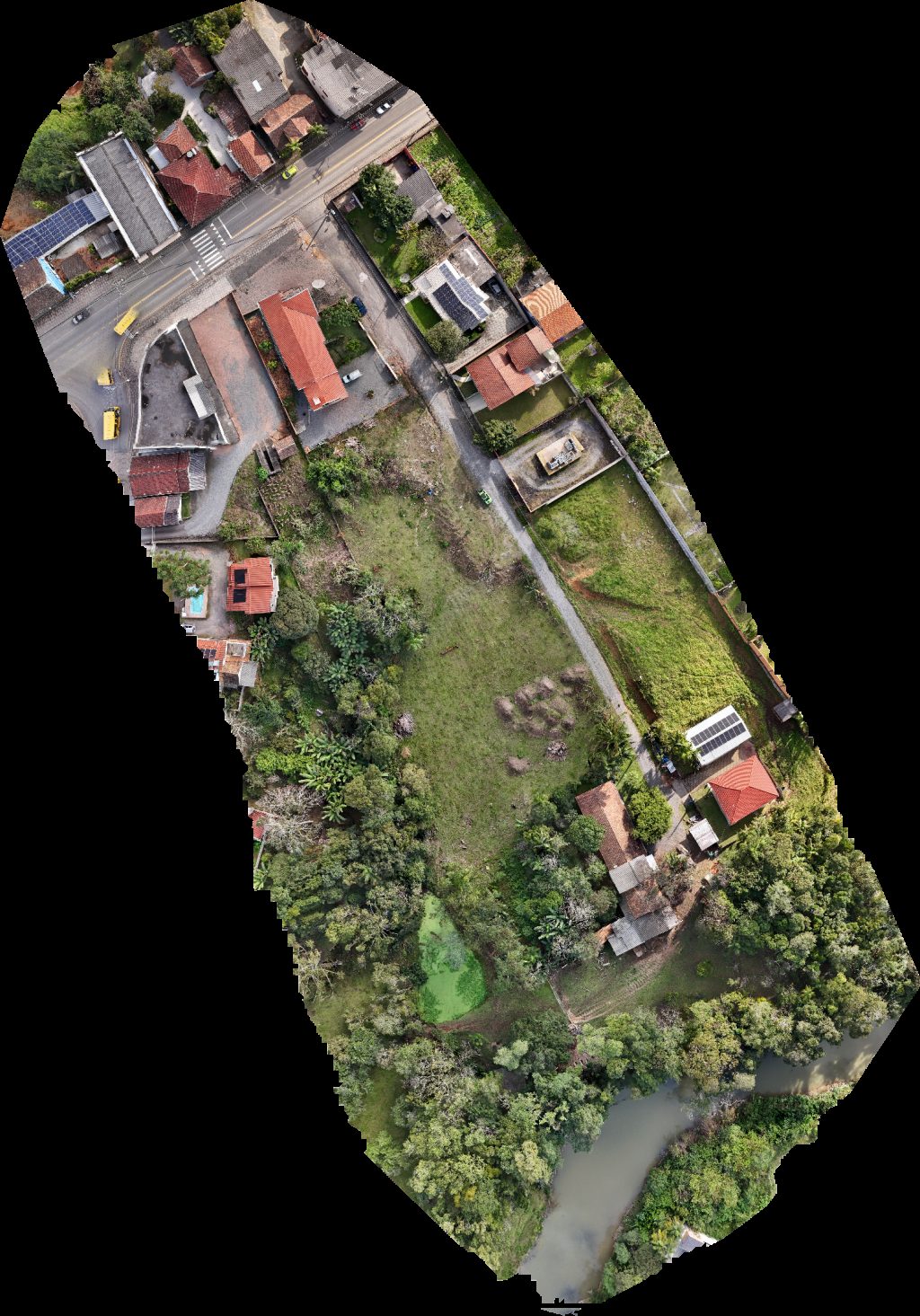 Drone map of Tecno Light Soluções Elétricas Tack Sistemas de Segurança in Cidade Alta Aerial drone map in Trombudo Central, Sc, BR