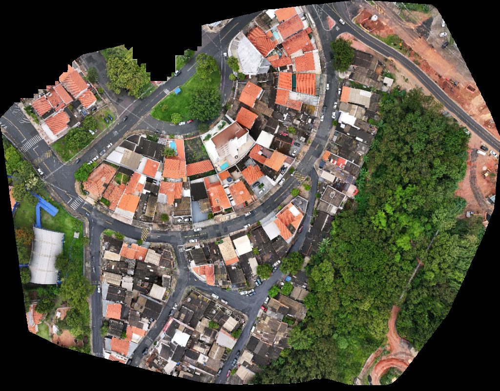 Drone map of Desapega Q eu Preciso Edificio Sao Nicolau Bh in Jardim Flamboyant Aerial drone map in Campinas, Sp, BR