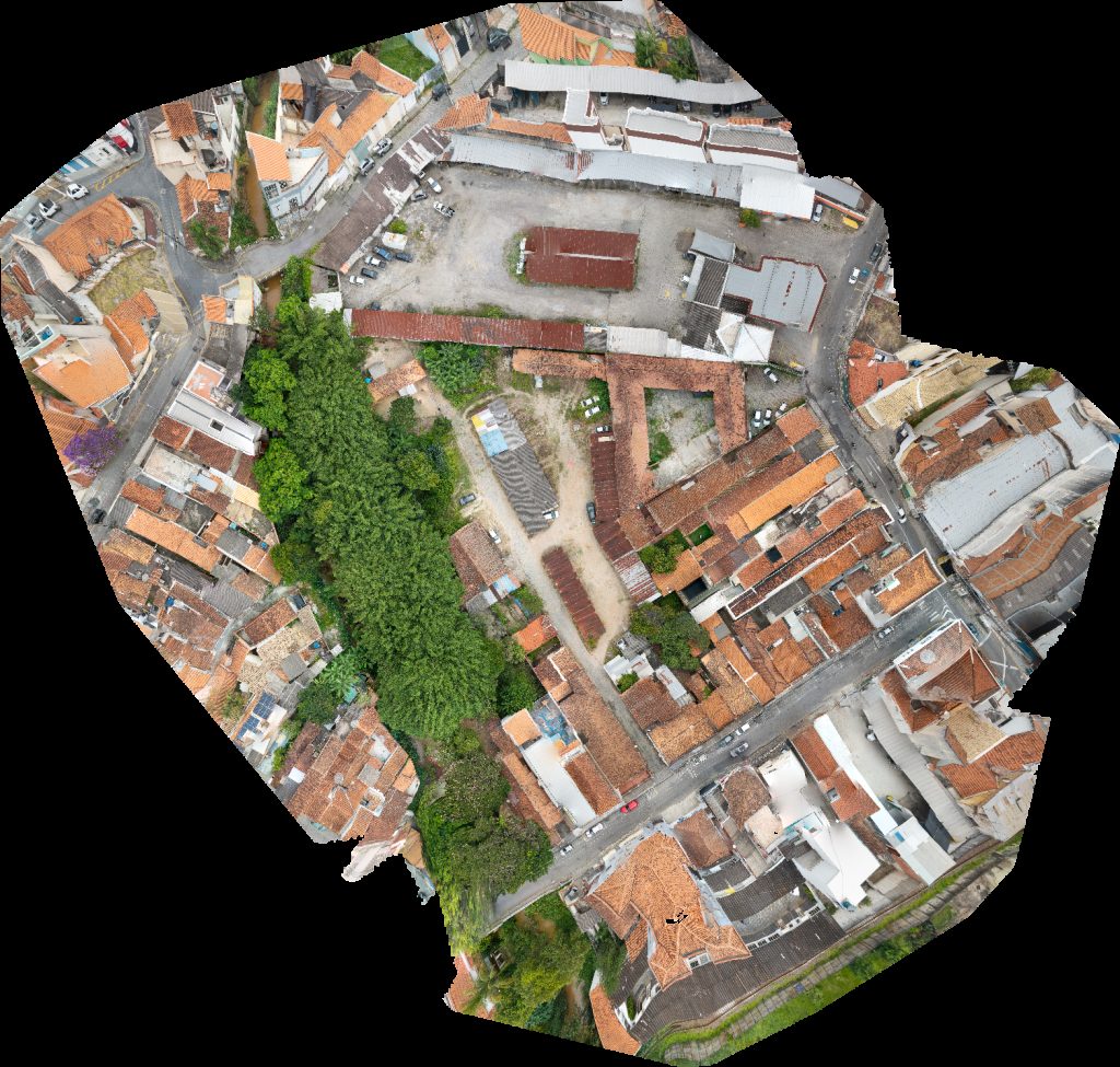 Drone map of Empório Castelo MUDANÇAS LOCAIS in Centro Aerial drone map in Guaratinguetá, Sp, BR