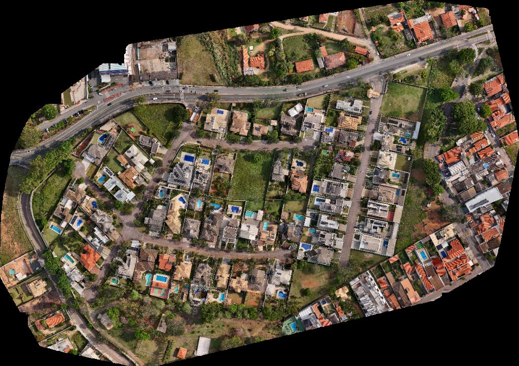 Drone map of BDN Arquitetura Quartier Les Residence in Jardim Caxambu Aerial drone map in Jundiaí, Sp, BR