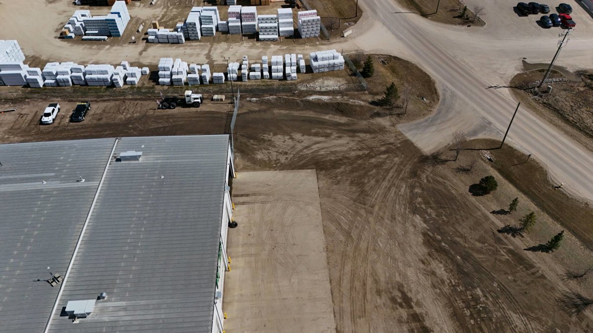 Drone 3d model of NexGen Transportation NCSG Barnhart in myshak sales rentals Aerial drone 3d model in Acheson, Ab, CA