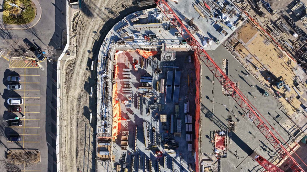 Drone 3d model of Parking Indigo C301 SAIT Polytechnic P2 in Northwest Calgary Aerial drone 3d model in Calgary, Ab, CA