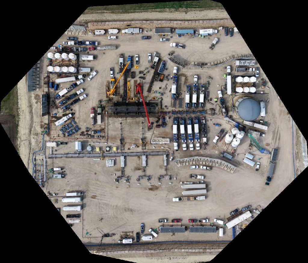 Drone map of DEL Construction Laing Farm in rocky mountain Aerial drone map in Clearwater County, Ab, CA
