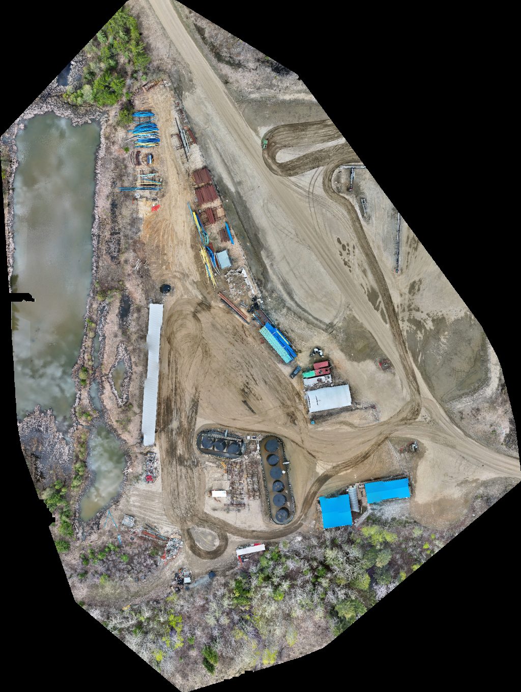 Drone map of CNRL Brintnell 12 09 South Camp in chester s chicken Aerial drone map in Opportunity No. 17, Ab, CA