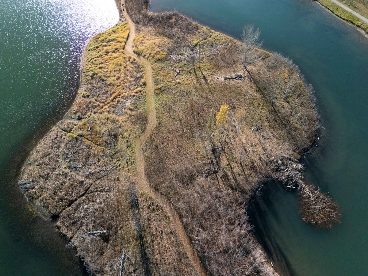 Drone 3d model of Clearwater Lake Private Calgary West Realty Deirdre Halferty in lake private Aerial drone 3d model in Rocky View County, Ab, CA