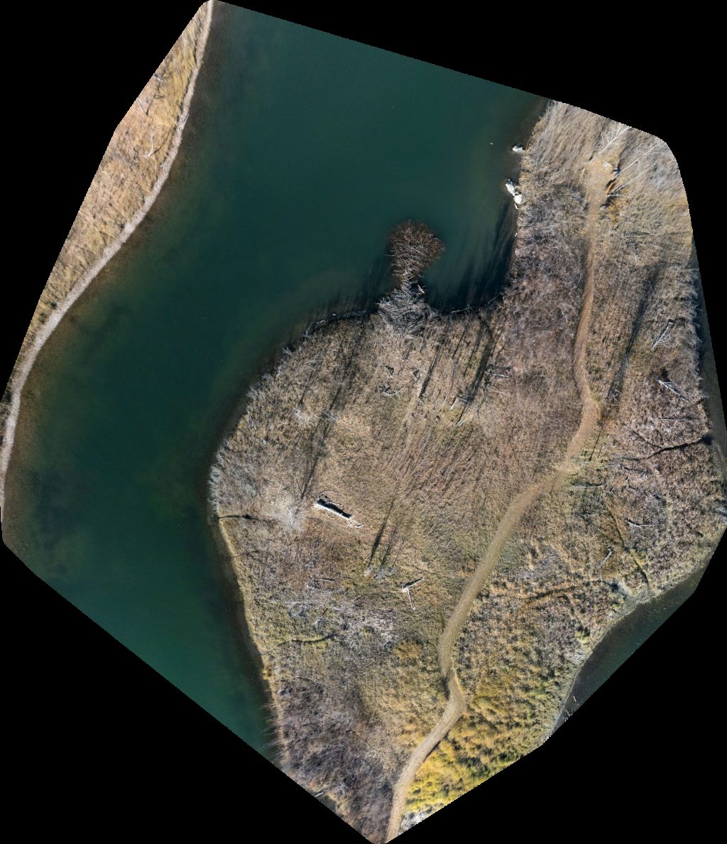 Drone map of Clearwater Lake Private Calgary West Realty Deirdre Halferty in lake private Aerial drone map in Rocky View County, Ab, CA