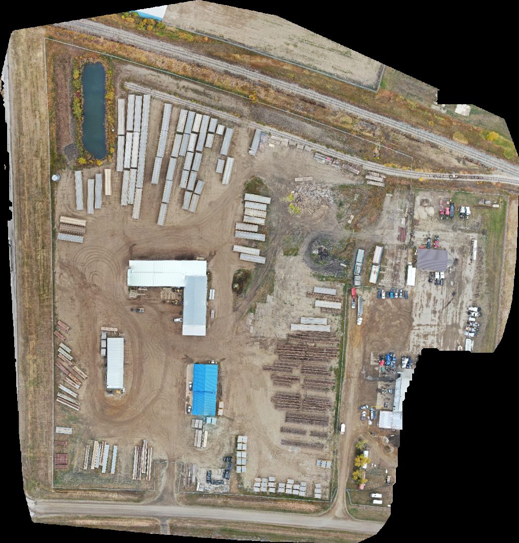 Drone map of Richardson International Ltd Liquor Mart Aerial drone map in Rycroft, Ab, CA