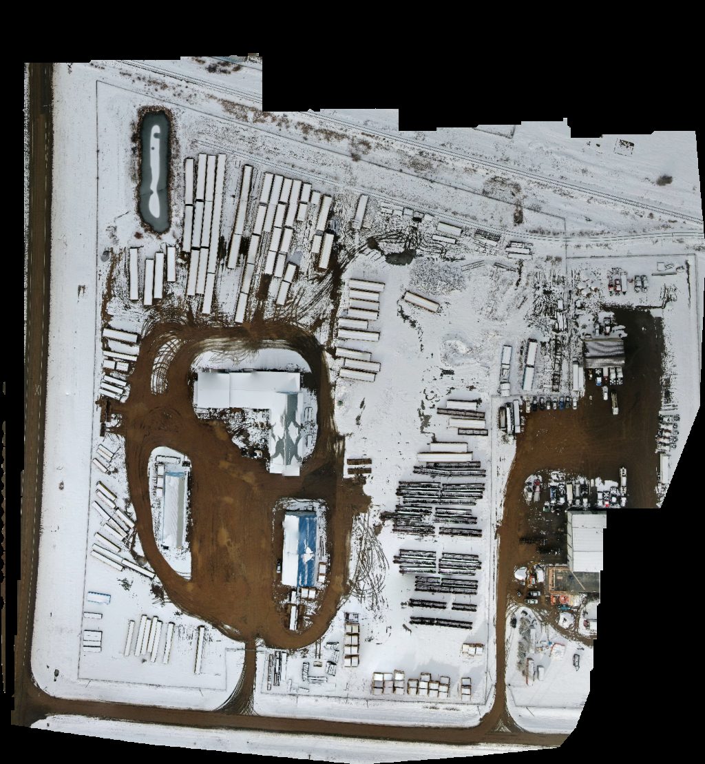 Drone map of Richardson International Ltd Liquor Mart Aerial drone map in Rycroft, Ab, CA