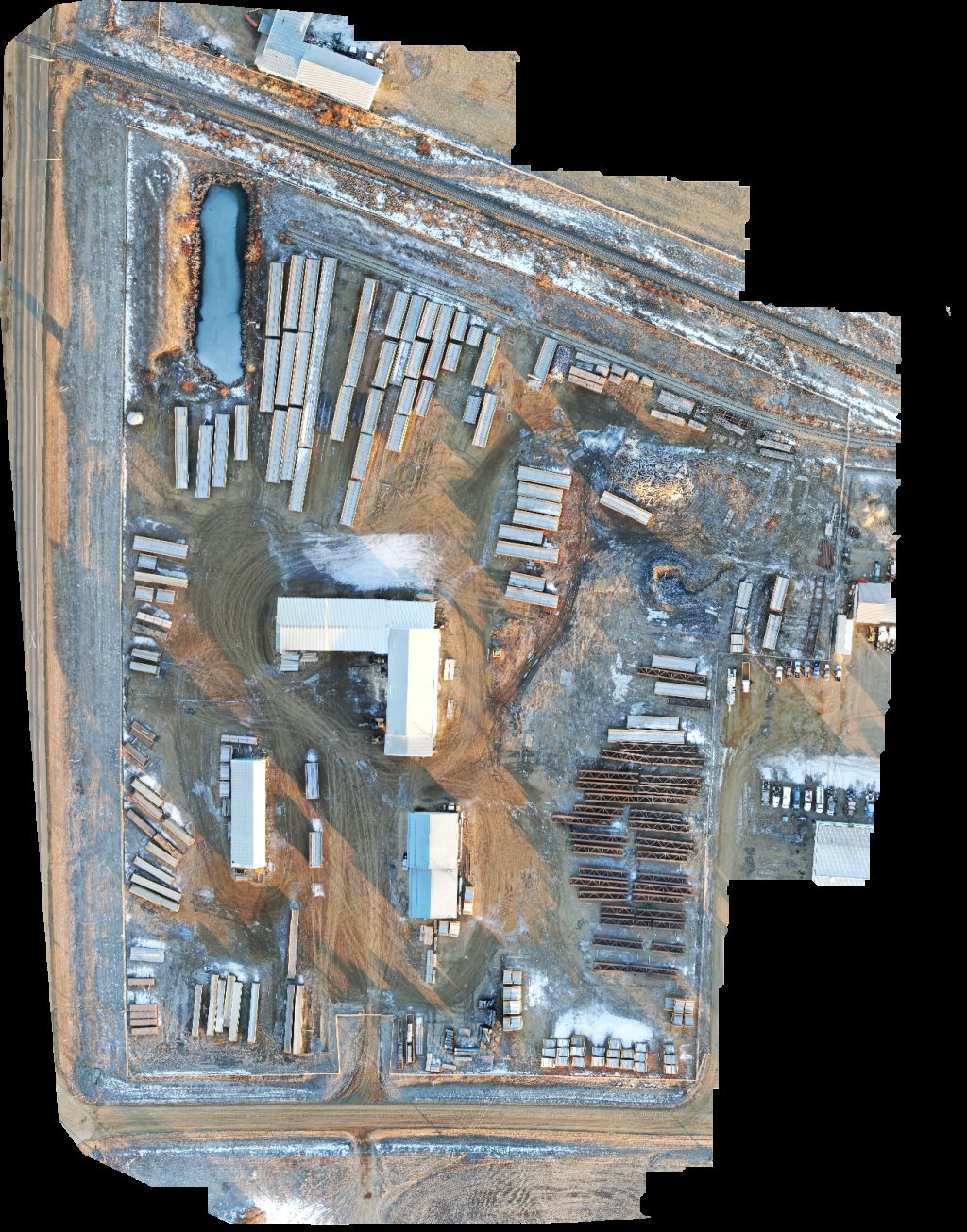 Drone map of Richardson International Ltd Liquor Mart Aerial drone map in Rycroft, Ab, CA