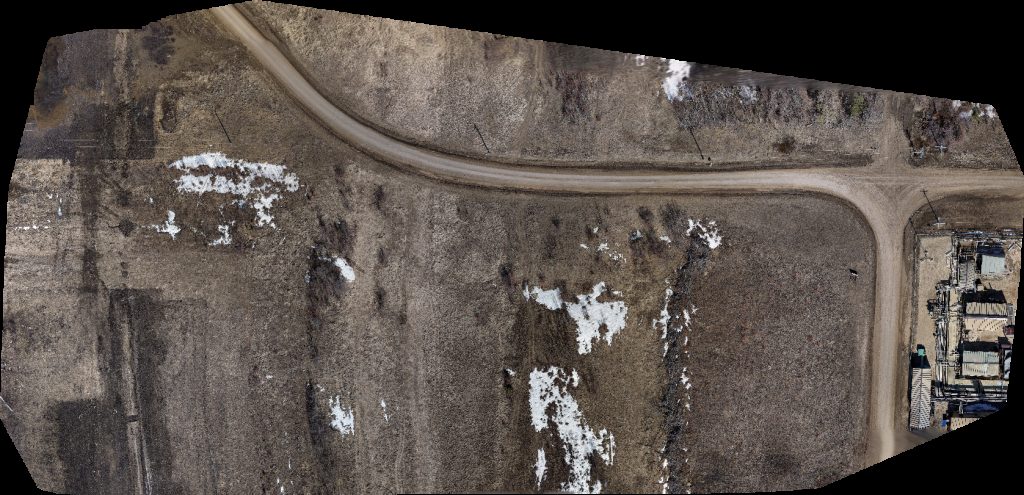 Drone map of CSV Valhalla Plant Longshore 16 29 in spring lake Aerial drone map in Saddle Hills County, Ab, CA