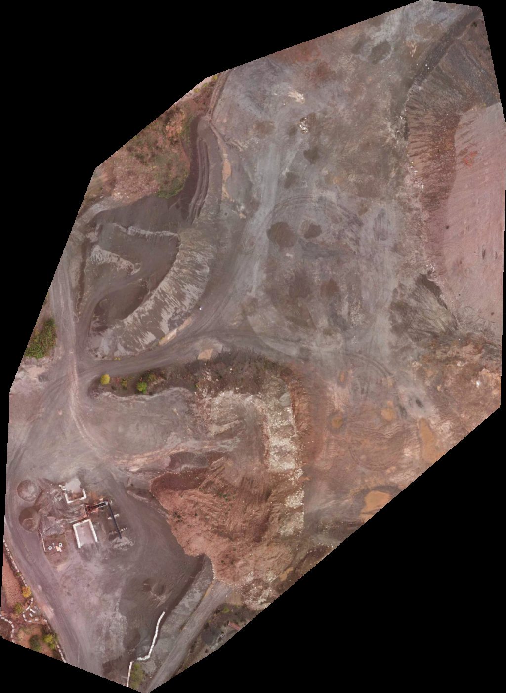 Drone map of Hyland pit Tayco Paving Co Aerial drone map in Cumberland, Bc, CA