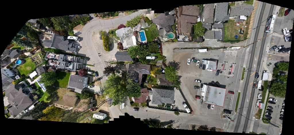 Drone map of Petro Canada Lakeshore Automotive in North Mission - Crawford Aerial drone map in Kelowna, Bc, CA