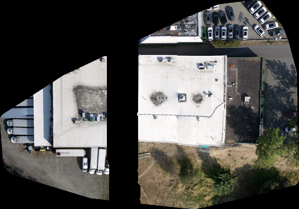 Drone map of FreshPoint Harbourview Volkswagen in edward jones financial Aerial drone map in Nanaimo, Bc, CA