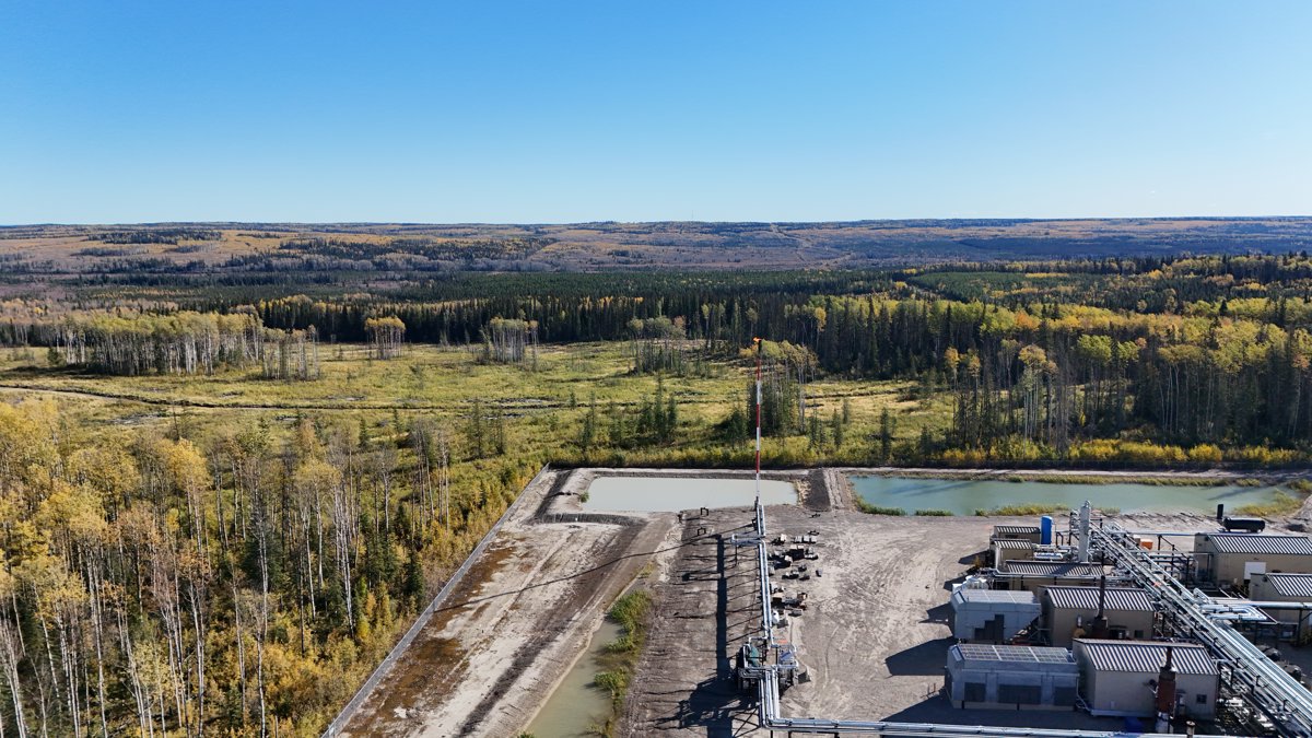 Drone 3d model of Todd Energy Gas Plant A 044 I 94 13 Tsaa Nuna Conservancy in buick creek Aerial drone 3d model in Wonowon, Bc, CA