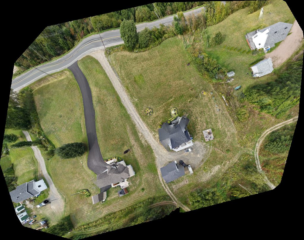Drone map of Campbellton Welcome Signal The Garden Path Aerial drone map in Dalhousie, Nb, CA