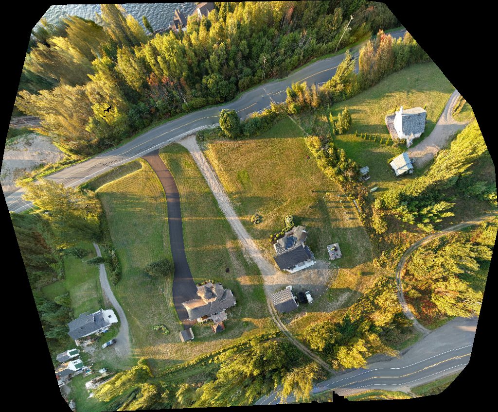 Drone map of Campbellton Welcome Signal The Garden Path Aerial drone map in Dalhousie, Nb, CA