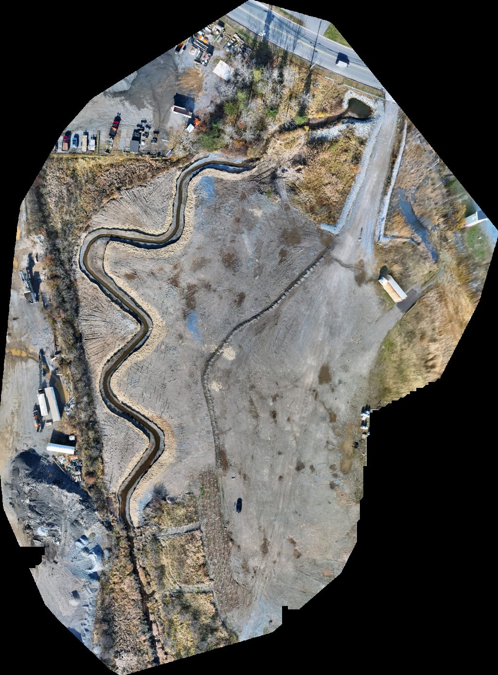 Drone map of Procanna PVC Vinyl Windows Jobsite Industrial Rental Services in u haul neighborhood Aerial drone map in Saint John, Nb, CA