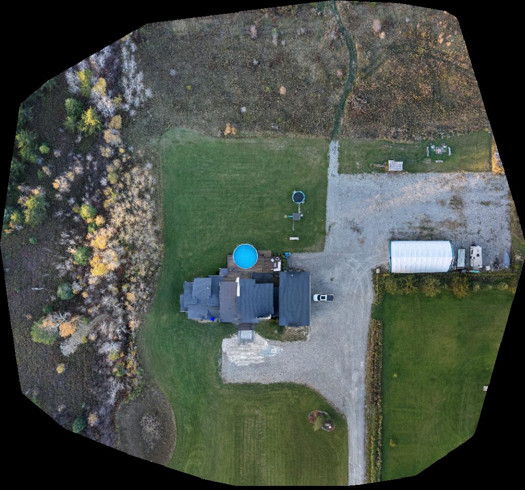 Drone map of Goliathtech Fergie Homes and construction Inc in Hanmer Aerial drone map in Greater Sudbury, On, CA