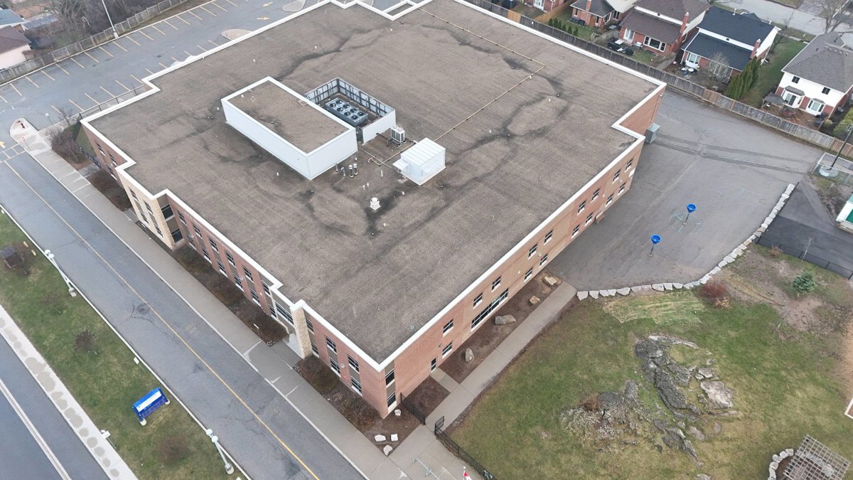 Drone 3d model of Guy B Brown Elementary School Castaway North Travel Trailer Rentals in Waterdown Aerial drone 3d model in Hamilton, On, CA