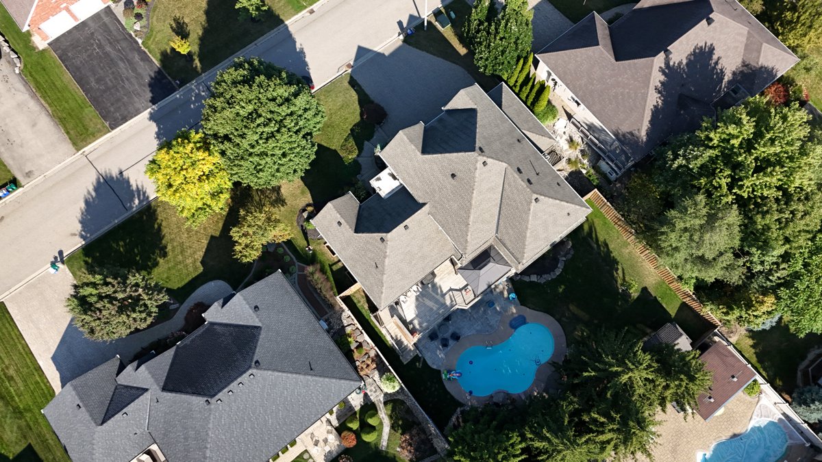 Drone 3d model of Dog House Teeth Cleaning Sheepville Dairy Aerial drone 3d model in Heidelberg, On, CA