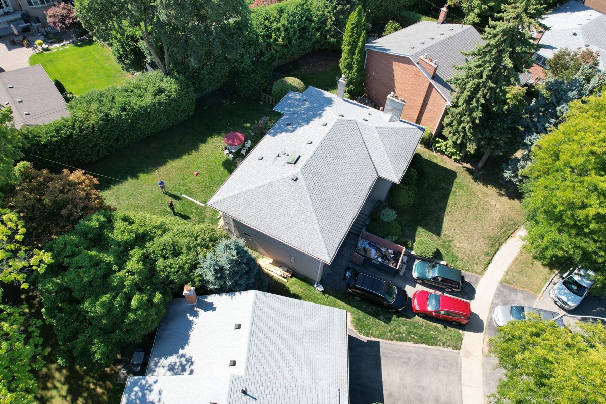 Drone 3d model of Elena Design Interiors Upper Highland Cres at Owen Blvd in North York Aerial drone 3d model in Toronto, On, CA