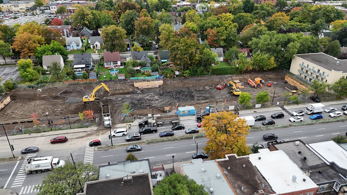 Drone 3d model of Proprio Direct Courtiers immobiliers Dentist in Villeray—Saint-Michel—Parc-Extension Aerial drone 3d model in Montréal, Qc, CA