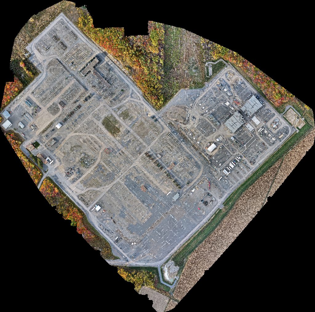 Drone map of Hydro Québec Poste Châteauguay L E A D Électrique Inc Aerial drone map in Saint-Étienne-de-Beauharnois, Qc, CA