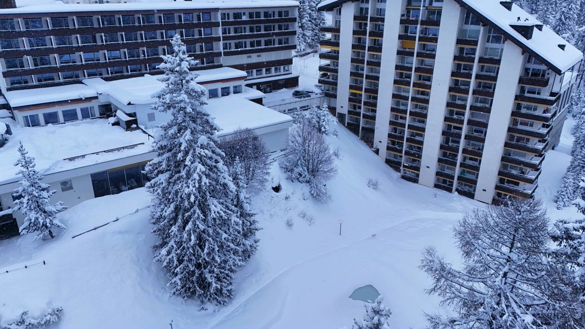 Drone 3d model of Ferienwohnung für 6 Personen 60 m in 4 54 in by arosa holiday Aerial drone 3d model in Arosa, Gr, CH