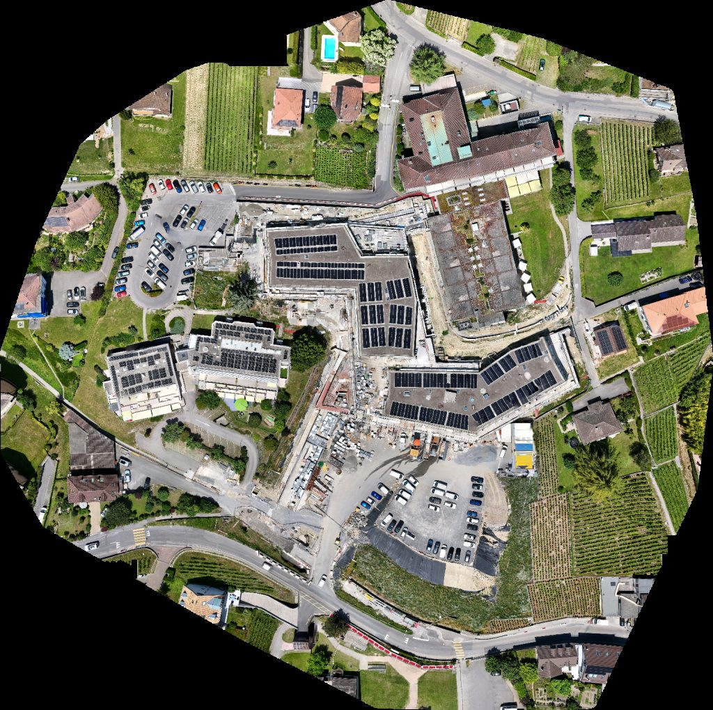 Drone map of AATSSO CMS Cully in de lavaux Aerial drone map in Bourg-en-Lavaux, Vd, CH