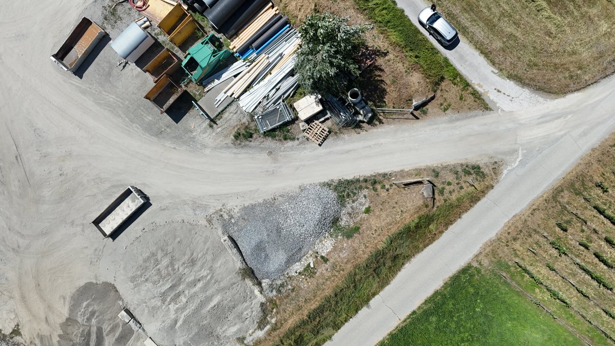 Drone 3d model of Valélectric SA Hedonistica Sàrl Aerial drone 3d model in Chamoson, Vs, CH