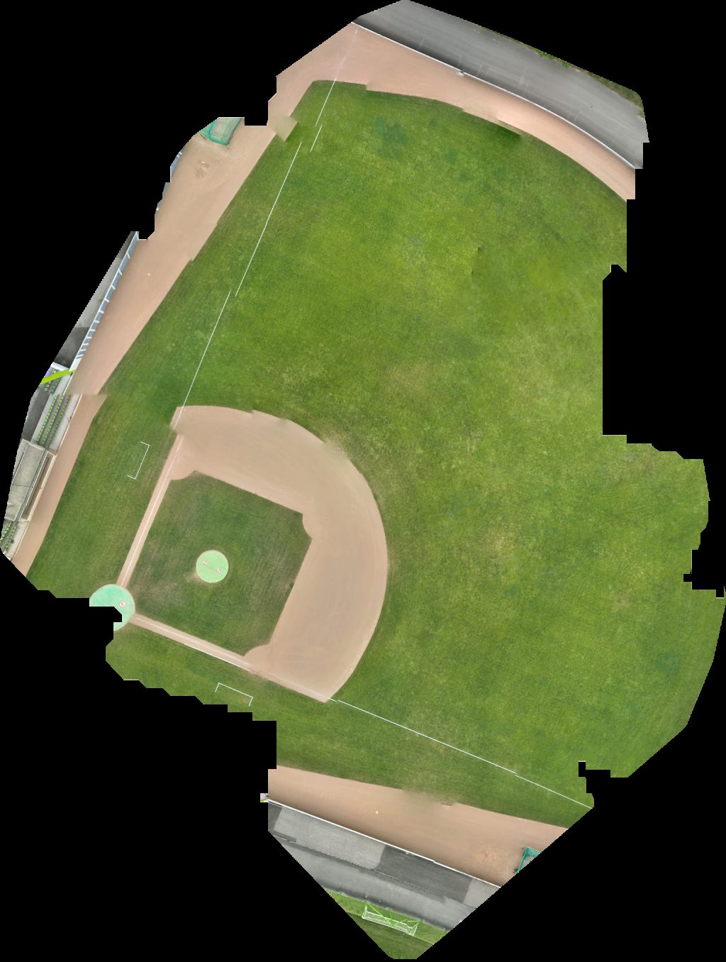 Drone map of Baseballstadion Heerenschürli Zurich Challengers in d dorf sportanl Aerial drone map in Dübendorf, Zh, CH
