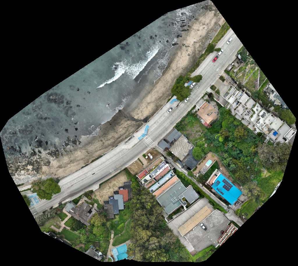 Drone map of Rosa Leiva Leon Playa Negra in playa negra Aerial drone map in Concón, Valparaiso, CL