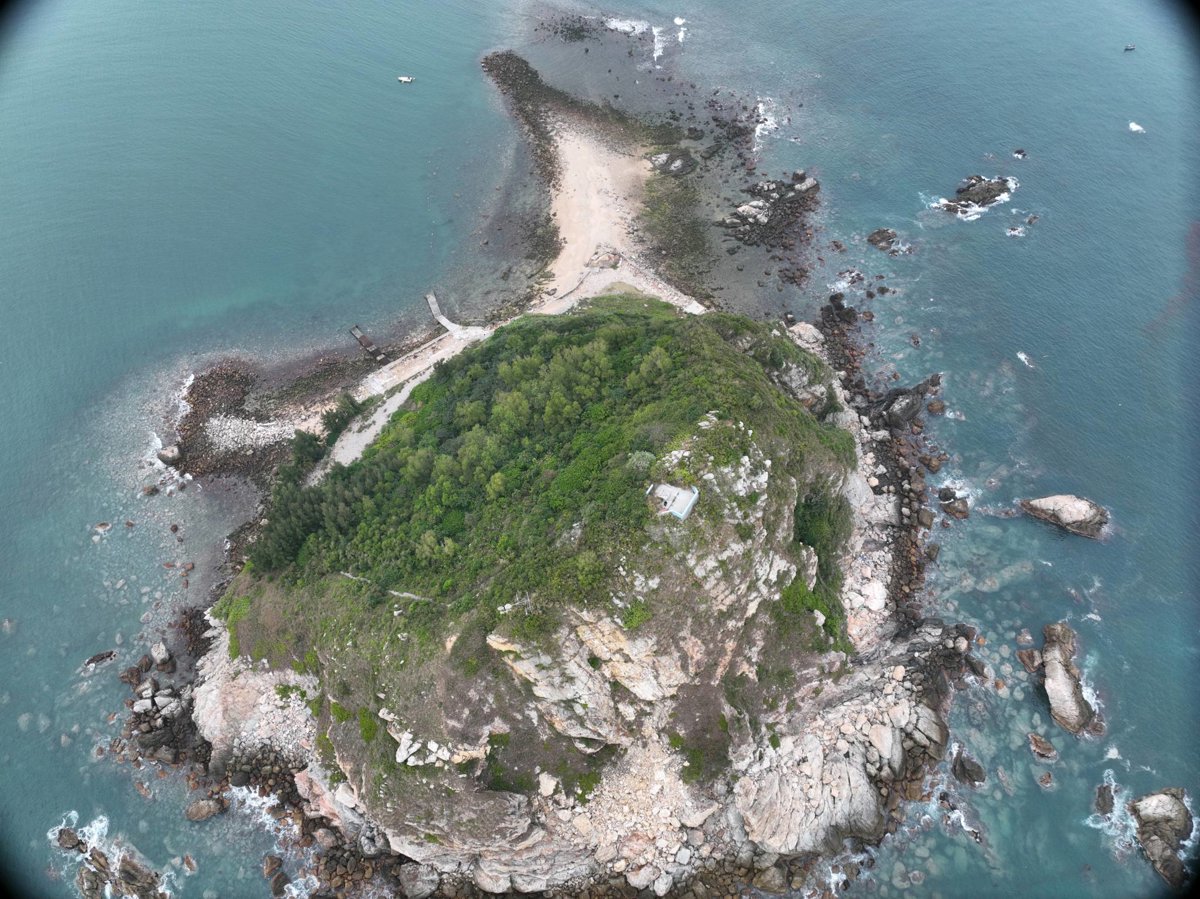 Drone 3d model of 南澳西冲旅游度假区 西冲情人岛 in Long Gang Qu Aerial drone 3d model in Shen Zhen Shi, Region, CN