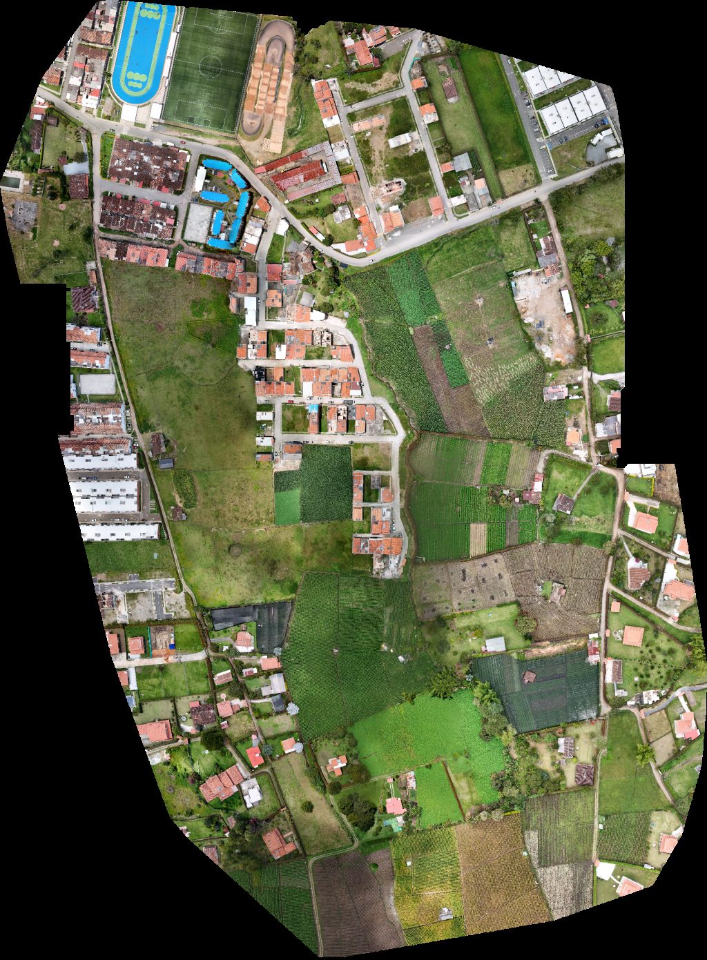 Drone map of Casa AC Barrio Santa Ana Aerial drone map in El Carmen de Viboral, Antioquia, CO
