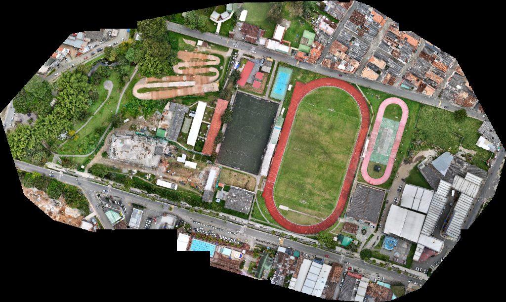 Drone map of Tribunas Conduoriente Aerial drone map in La Ceja, Antioquia, CO