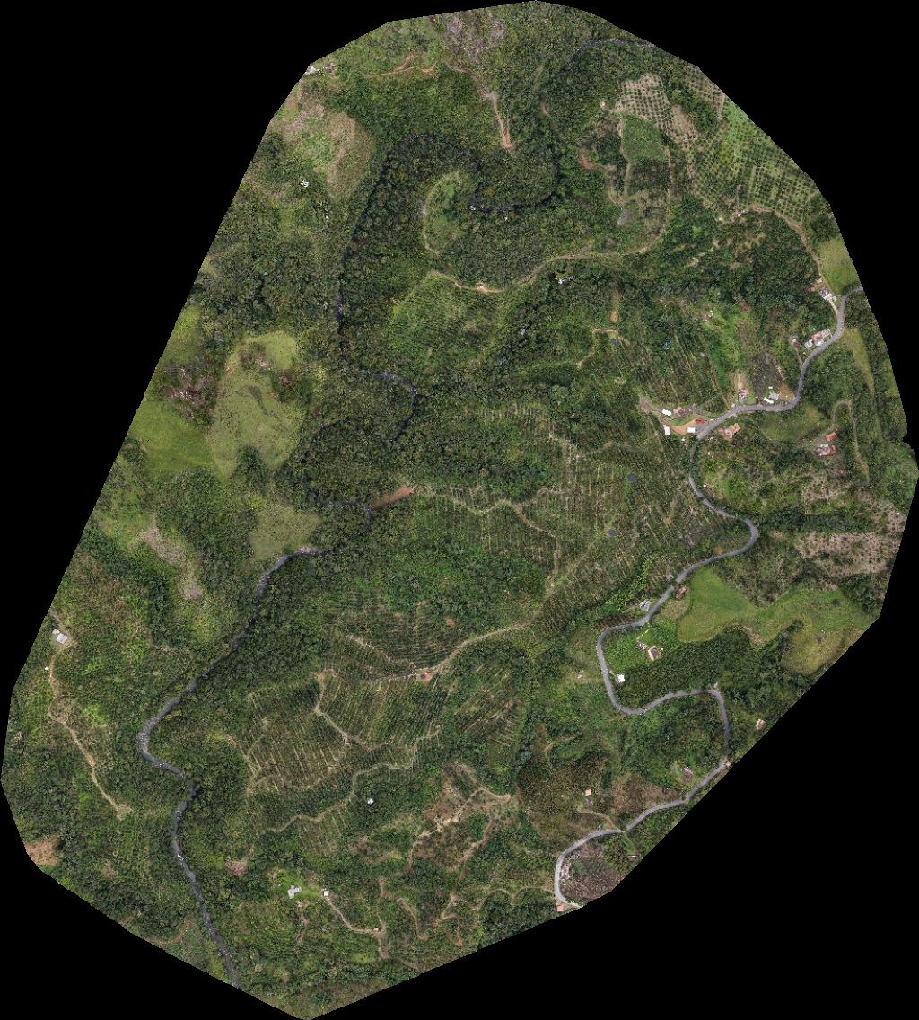 Drone map of Parador Sun Finca Juglares in finca la Aerial drone map in Sonsón, Antioquia, CO