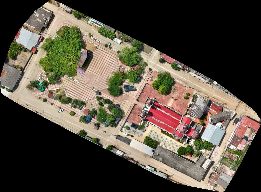 Drone map of Articulos Religiosos Señor de los Milagros Basílica Menor del Aerial drone map in San Benito Abad, Sucre, CO