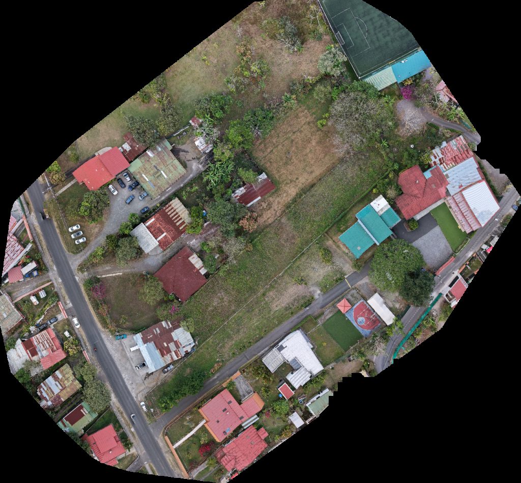 Drone map of Opticas Visión Llanta Tec in tres puentes Aerial drone map in Palmares, Provincia De Alajuela, CR