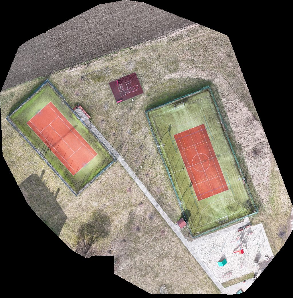 Drone map of Dětské hřiště Milokošť Základní škola a mateřská Veselí nad Moravou in Milokošť Aerial drone map in Okres Hodonín, Jihomoravsky Kraj, CZ