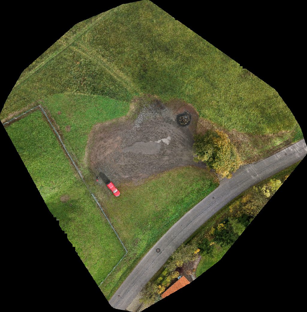 Drone map of Pískovcový kříž U spravedlnosti in s r o Aerial drone map in Lomnice nad Popelkou, Liberec Region, CZ