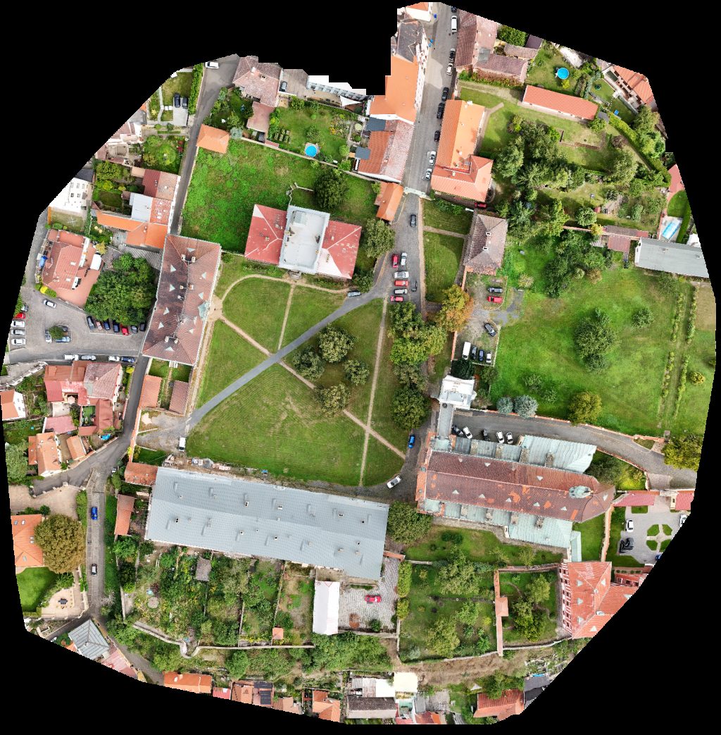 Drone map of Vyhlídková věž u katedrály sv Štěpána Cathedral of Saint Stephen in 3 Aerial drone map in Litoměřice, Ustecky Kraj, CZ