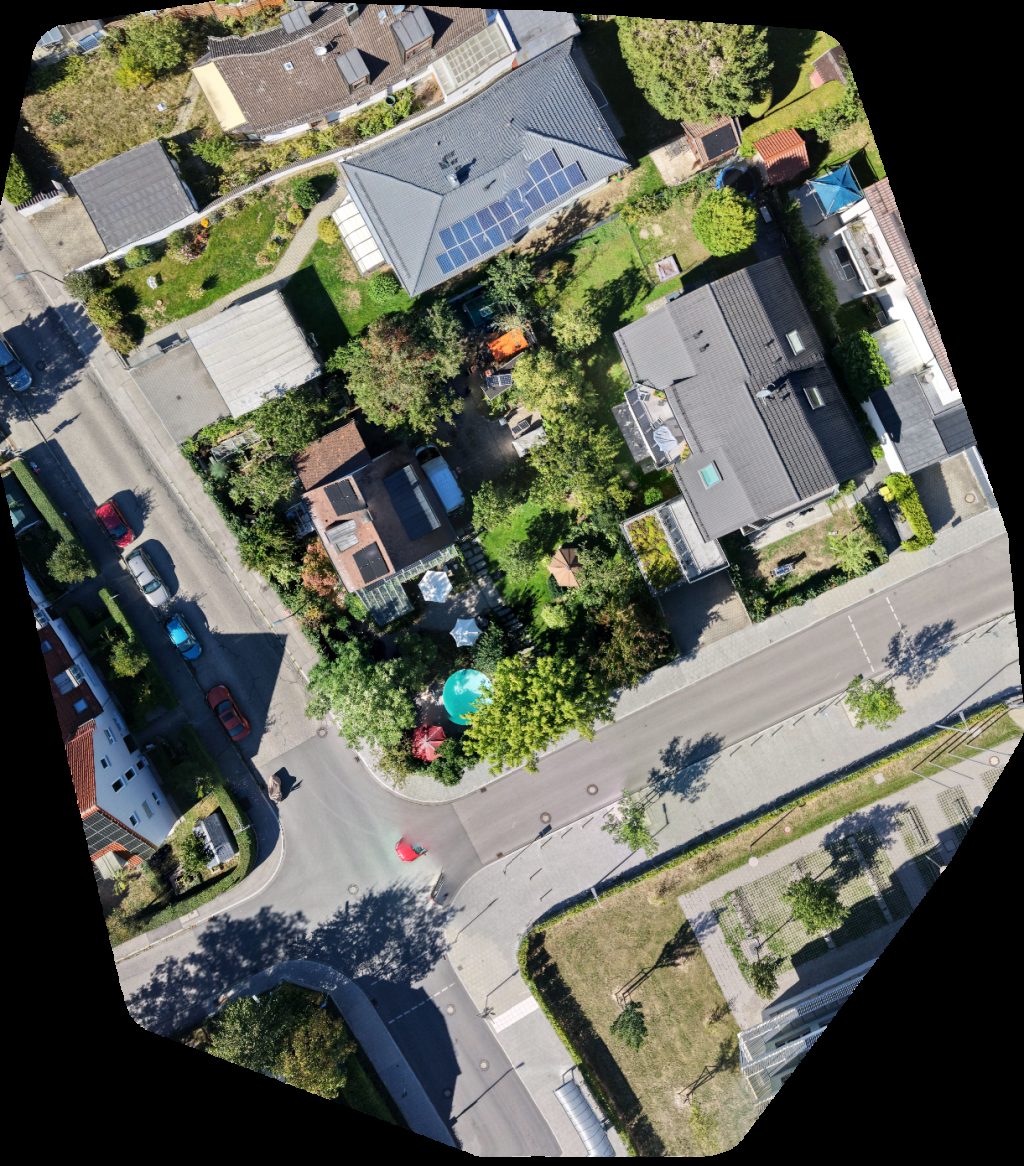 Thumbnail preview for Drone Map of Gartenplanung Gartendesign Renate Waas Pasinger Heuweg in München, Bayern, Germany