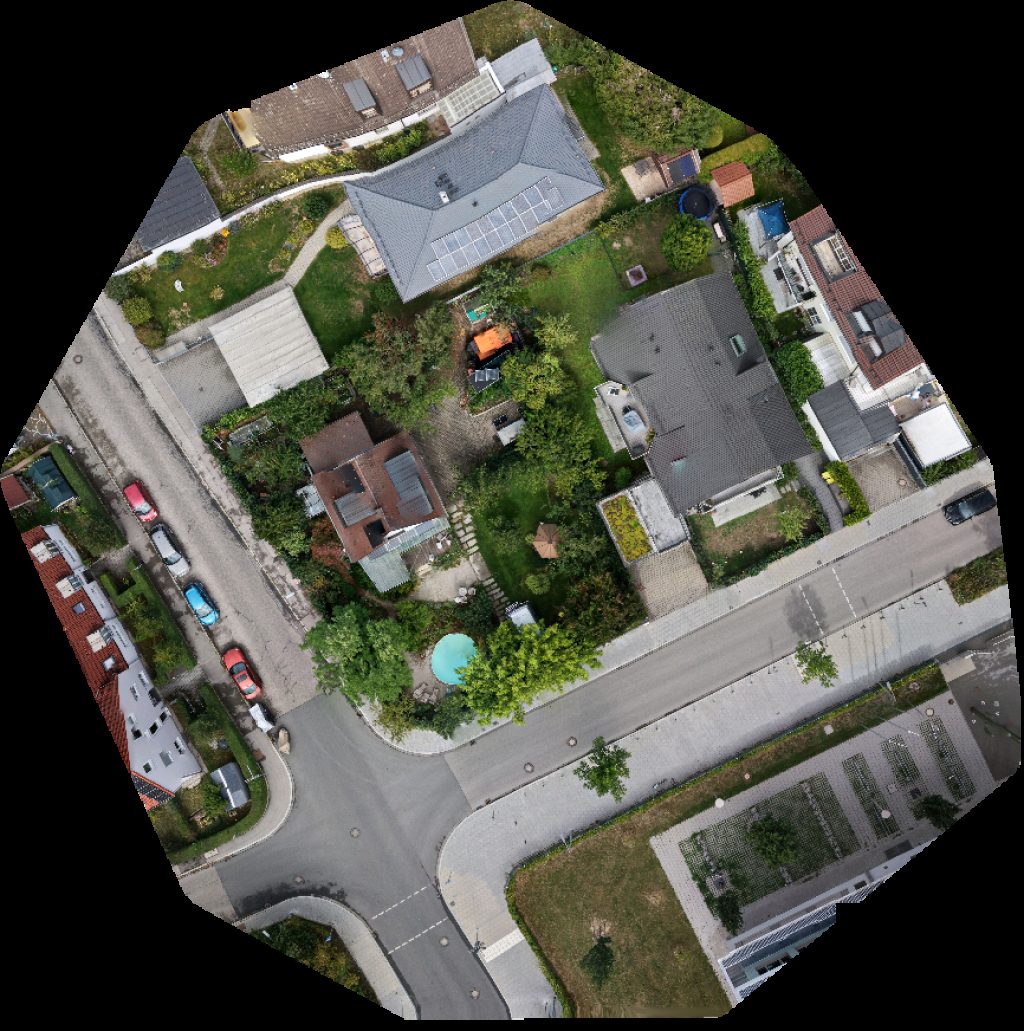 Thumbnail preview for Drone Map of Gartenplanung Gartendesign Renate Waas Pasinger Heuweg in München, Bayern, Germany