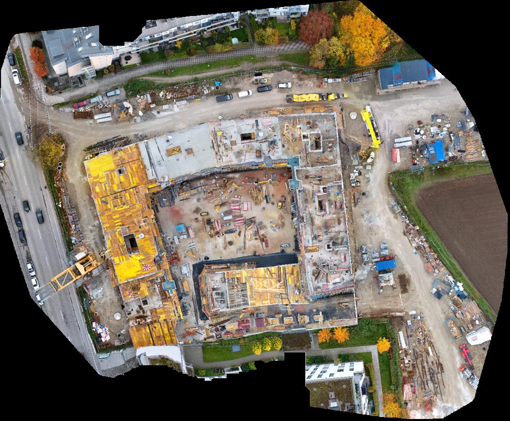 Drone map of Lore Diamonds ALDI SÜD in Ramersdorf-Perlach Aerial drone map in München, By, DE