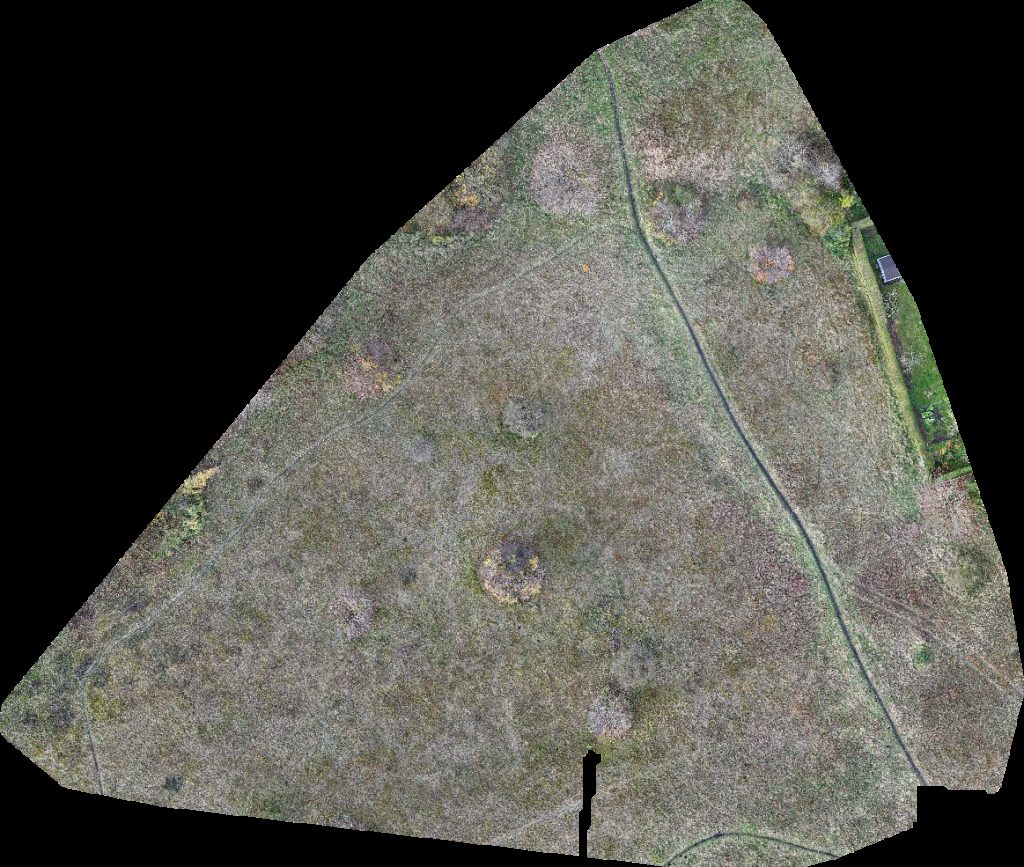 Drone map of Fußballfeld Denk mit Kita in Puchheim-Bahnhof Aerial drone map in Puchheim, By, DE